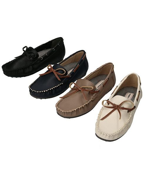 クリアランスセール】ふかふかモカシンシューズXJ251630 | フラットの