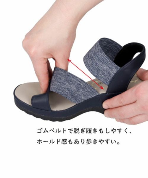 エアロゴムベルトサンダル KLZ251424
