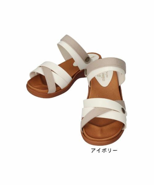 2WAYスエードコンビ手染めサンダルHP251417 | サンダルの通販｜マーレ