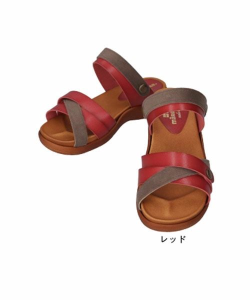 2WAYスエードコンビ手染めサンダルHP251417 | サンダルの通販｜マーレ