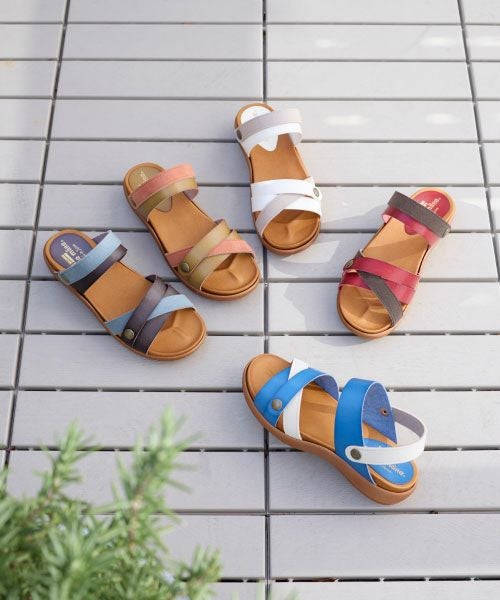 2WAYスエードコンビ手染めサンダルHP251417