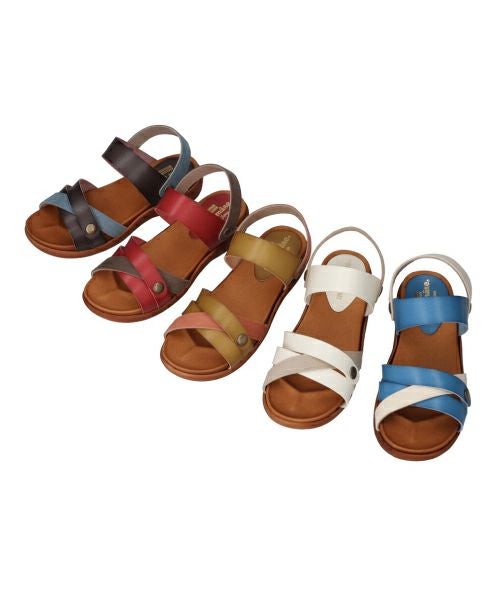 2WAYスエードコンビ手染めサンダルHP251417 | サンダルの通販｜マーレ