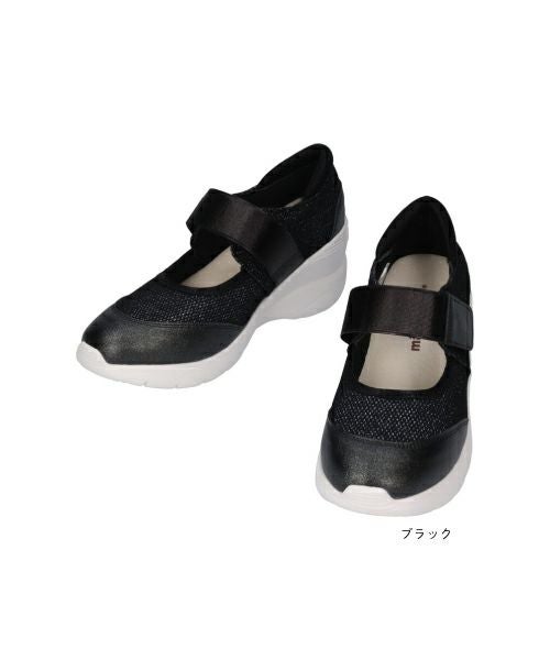 ゴムベルトラメコンフォートシューズ　IC251345