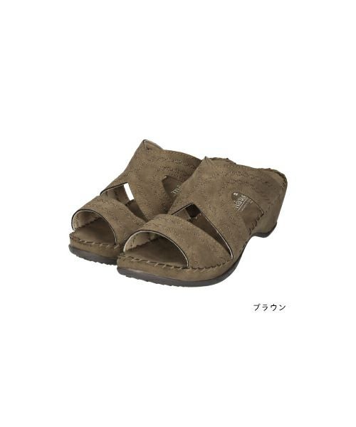 ラメステッチウェッジサンダル KH251435