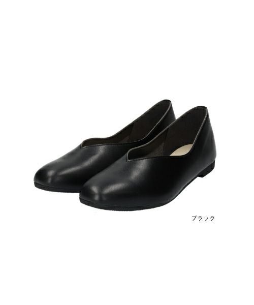 防水スクエアVカットシューズMD261626 | フラットの通販｜マーレマーレ