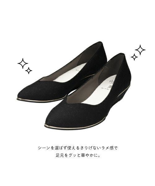 VカットウェッジパンプスSX231509A