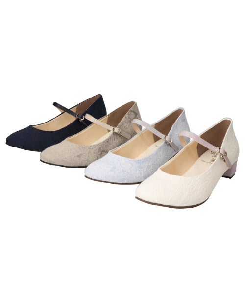  ファブリックストラップパンプスMD261514