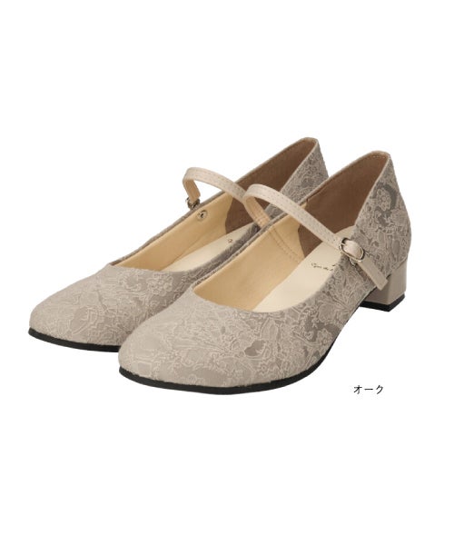  ファブリックストラップパンプスMD261514