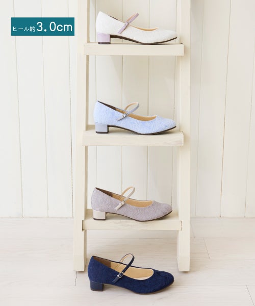  ファブリックストラップパンプスMD261514