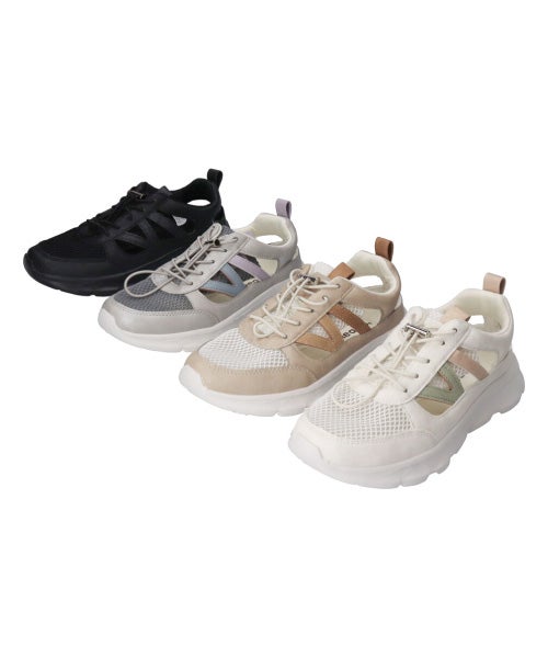 エアロメッシュ透かしスニーカーIC261101
