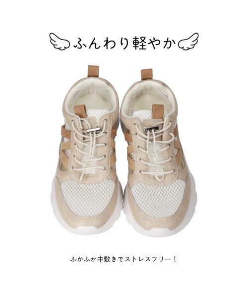 エアロメッシュ透かしスニーカーIC261101 | 痛くなりにくいスニーカー