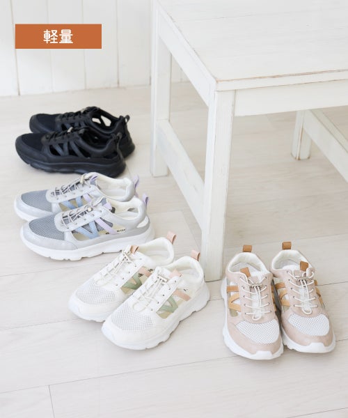 エアロメッシュ透かしスニーカーIC261101