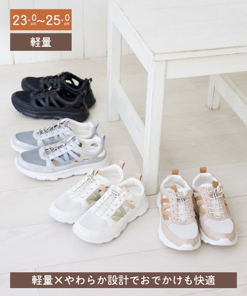 エアロメッシュ透かしスニーカーIC261101