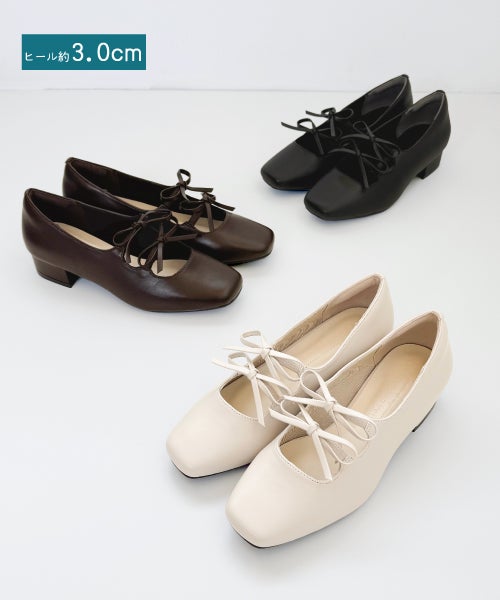 ダブルリボンパンプスTH261501