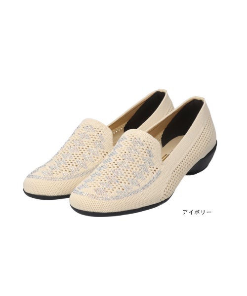 ビジューニットフラットシューズSE261630