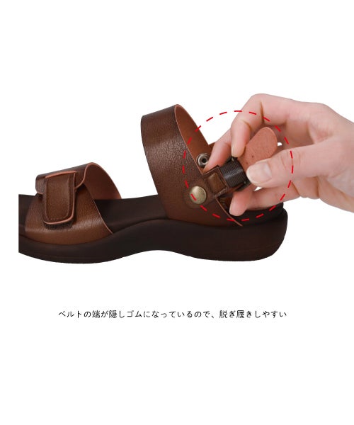 手染め2WAYベルクロサンダルHP261414 | サンダルの通販｜マーレマーレ