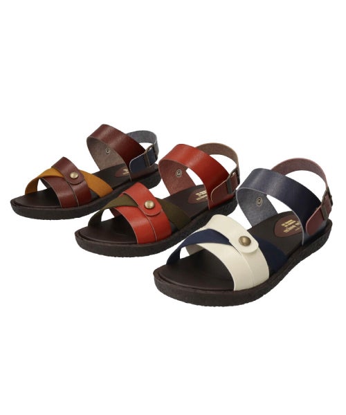 スエードコンビ手染めサンダル MD261807