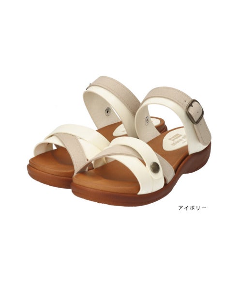 手染め2WAYスエードコンビサンダルHP261417