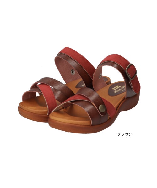 手染め2WAYスエードコンビサンダルHP261417