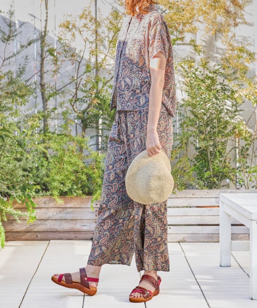 手染め2WAYスエードコンビサンダルHP261417