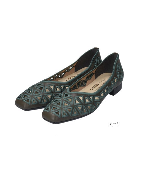 さんかく刺しゅうフラットシューズSE261606