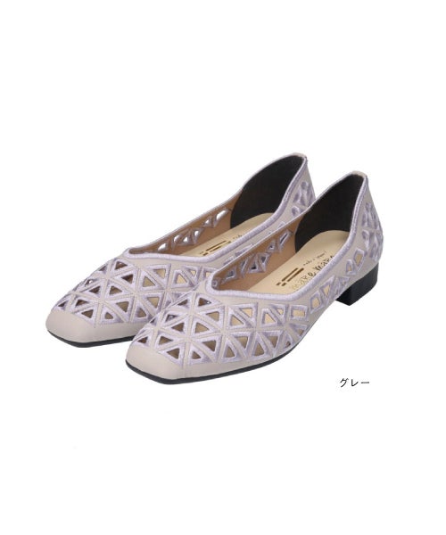 さんかく刺しゅうフラットシューズSE261606