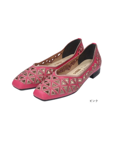 さんかく刺しゅうフラットシューズSE261606