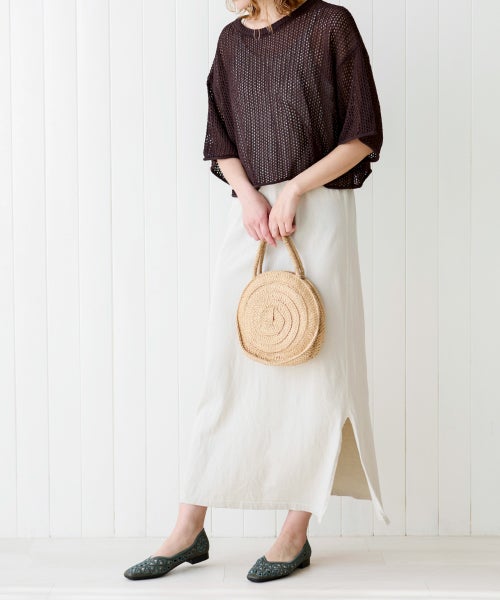 さんかく刺しゅうフラットシューズSE261606